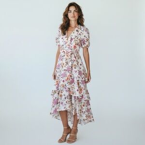 Talulah La Maison Floral White Dress Size Small